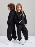 Детский костюм с брюками дКБ-32/варенка-черный-п
