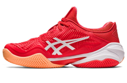 Теннисные кроссовки Asics Court FF 3 Novak Clay - fiery red/white