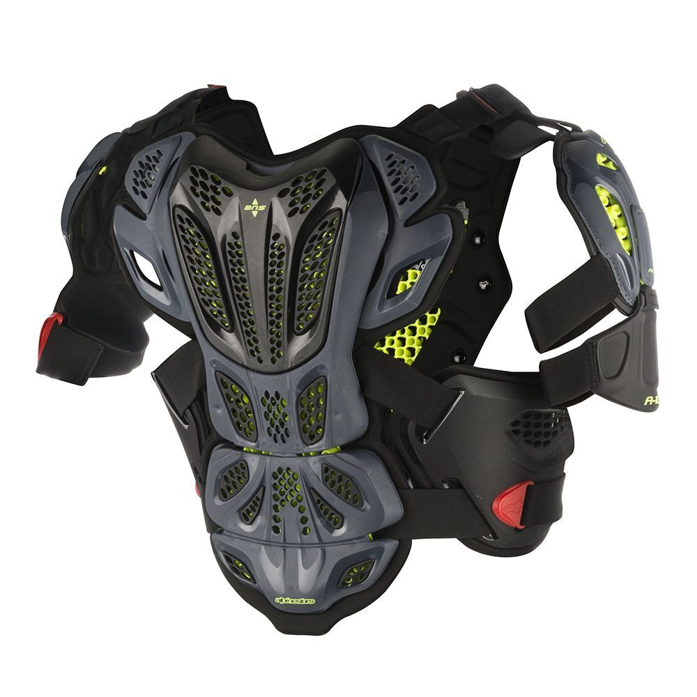 ALPINESTARS Мотозащита тела моточерепаха A-10 FULL CHEST PROT антрацитово-черно-красный