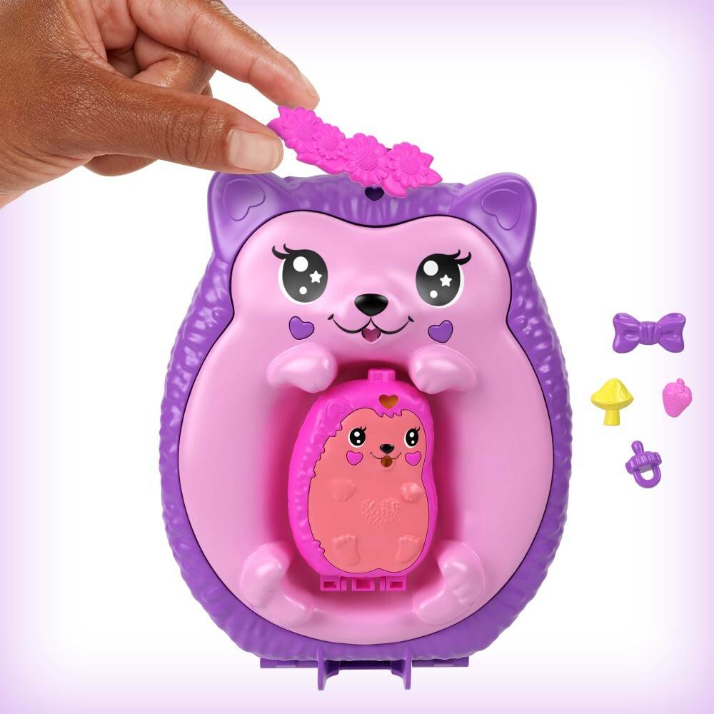 Polly Pocket - FAMILY OF HOGS Компактная сумка + игровой набор JBJ91