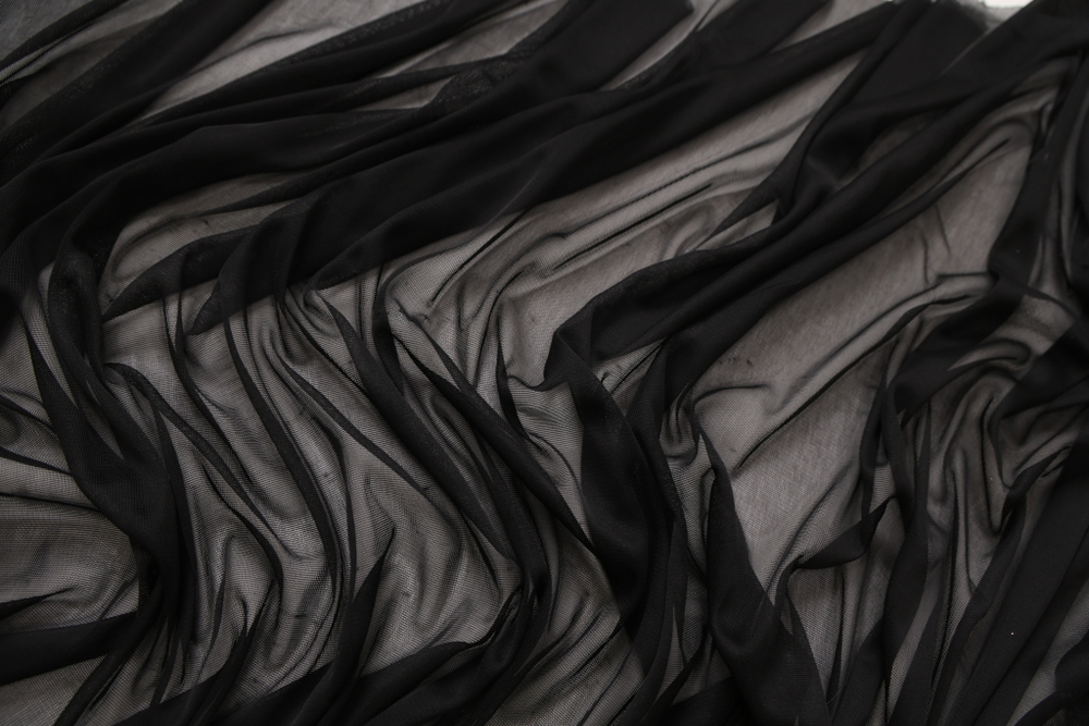 Сетка трикотаж черный