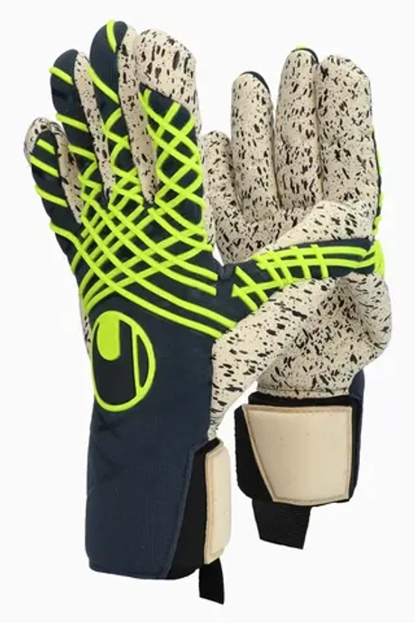 Вратарские перчатки Uhlsport Prediction Supergrip+ Finger Surround - темно-синий