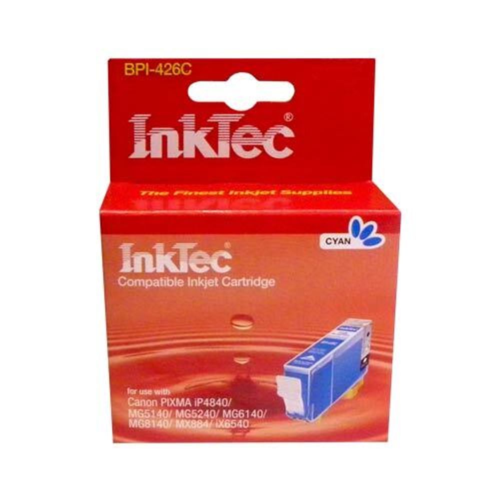 Картридж InkTec, аналог CANON CLI-426 C PIXMA для iP4840/MG5140/5240/6140/8140 Cyan