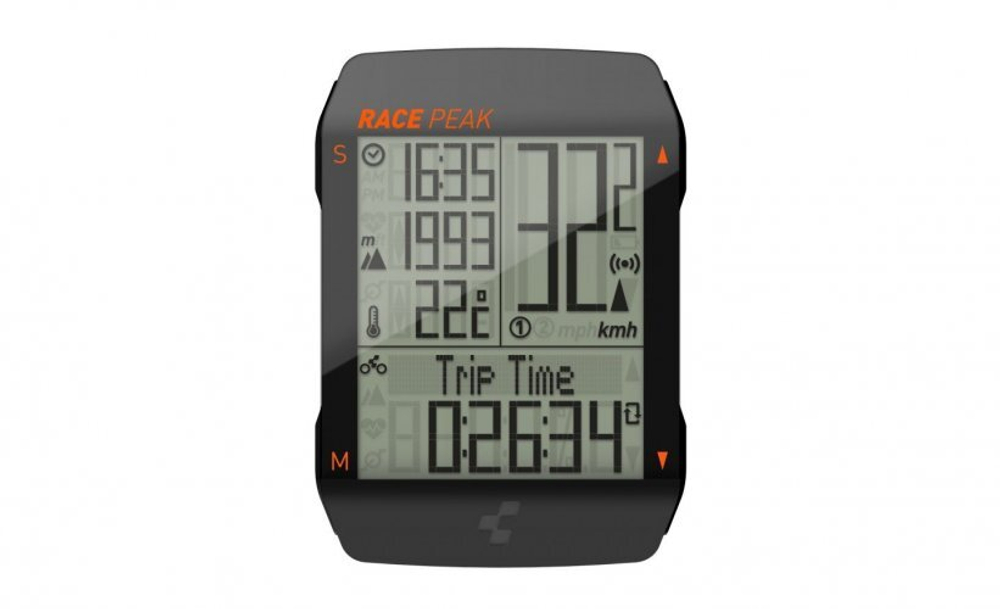 Велокомпьютер CUBE Cycle Computer Race Peak Black´N´Black