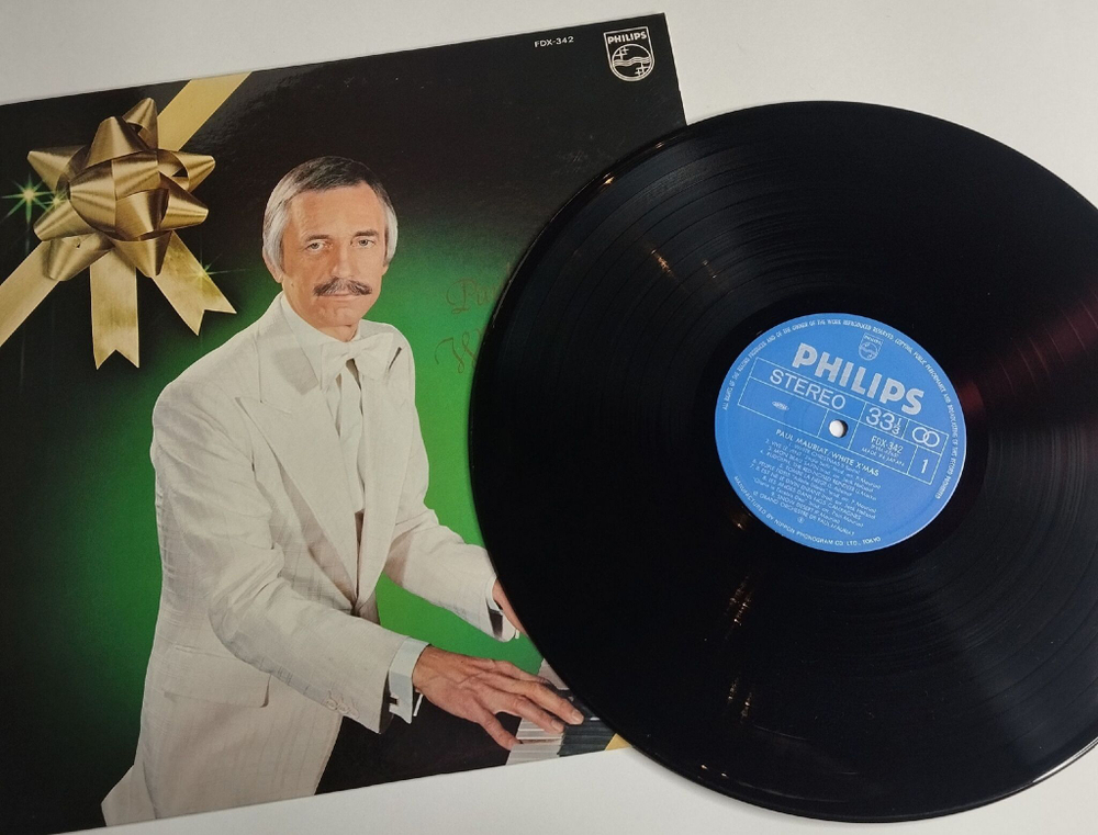 Винтажная виниловая пластинка LP Paul Mauriat White Christmas (Japan 1977) (No Obi) Snow Desert
