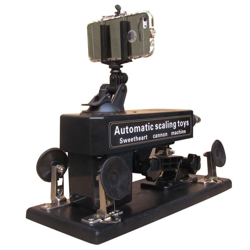 Секс-машина Machina Gun черная с дистанционным управлением для селфи