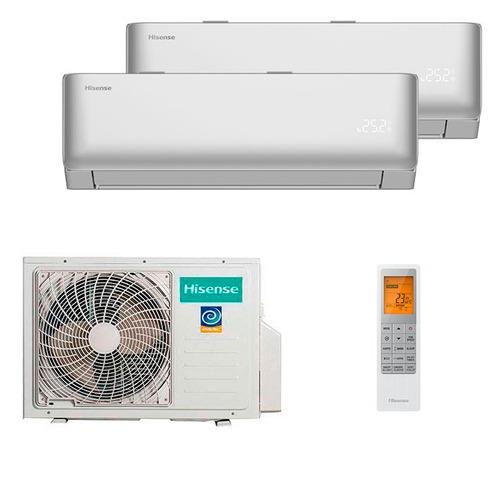 Мультисплит система на 2 комнаты Hisense AMS-09UW4RYCHD00(S) x 2 / AMW2-14U4RGC