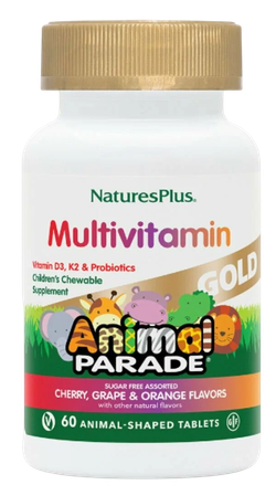 Nature's Plus Animal Parade Gold, Жевательные мультивитамины для детей
