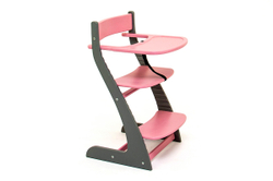 Детский растущий регулируемый стул Бельмарко Усура Графит-Лаванда