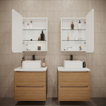 Зеркало-шкаф MIXLINE "Фиджи Flip" 600*800 (ШВ) универсальный, сенсорный выкл.,светодиодная подсветка (551661)