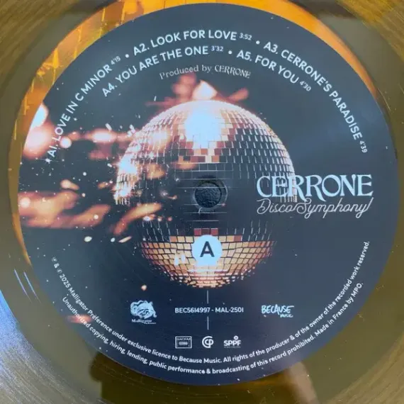 Cerrone - Disco Symphony - Amber Crystal Clear 2LP