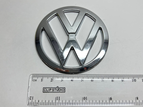 Логотип (шильдик, надпись, эмблема) "Volkswagen" 7.5см для крышки багажника / решетки радиатора / капота