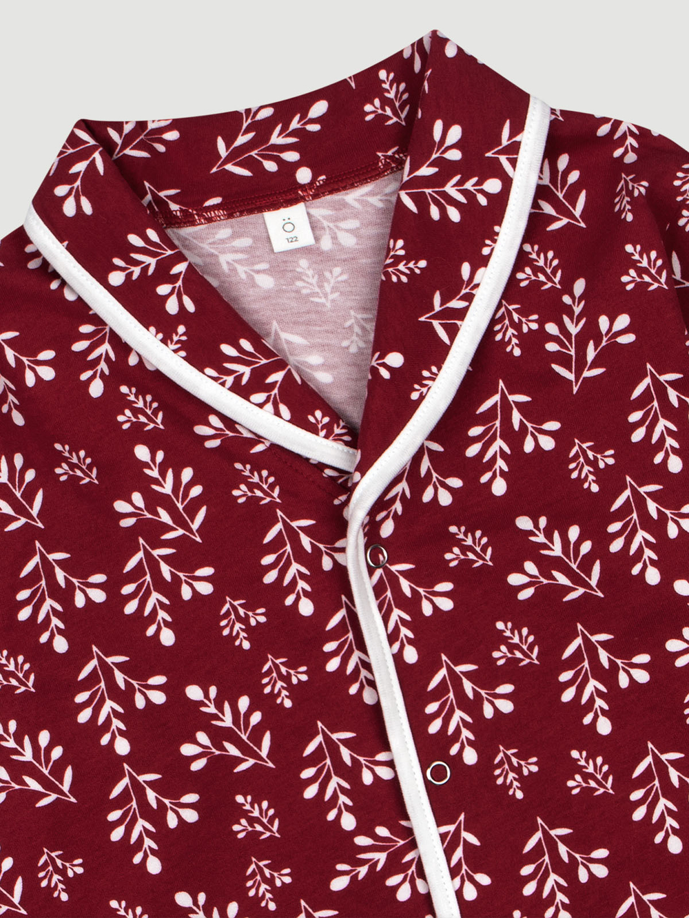 Пижама с воротником Mjölk Снежные веточки, уценка