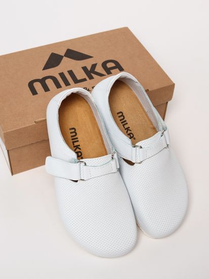 01 | "Nana" | Женские полуботинки (белый перфорация)