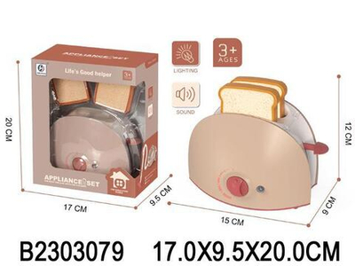 Тостер 15см, коробка YH129-5S