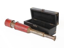 Nautical Подзорная труба в деревянном футляре