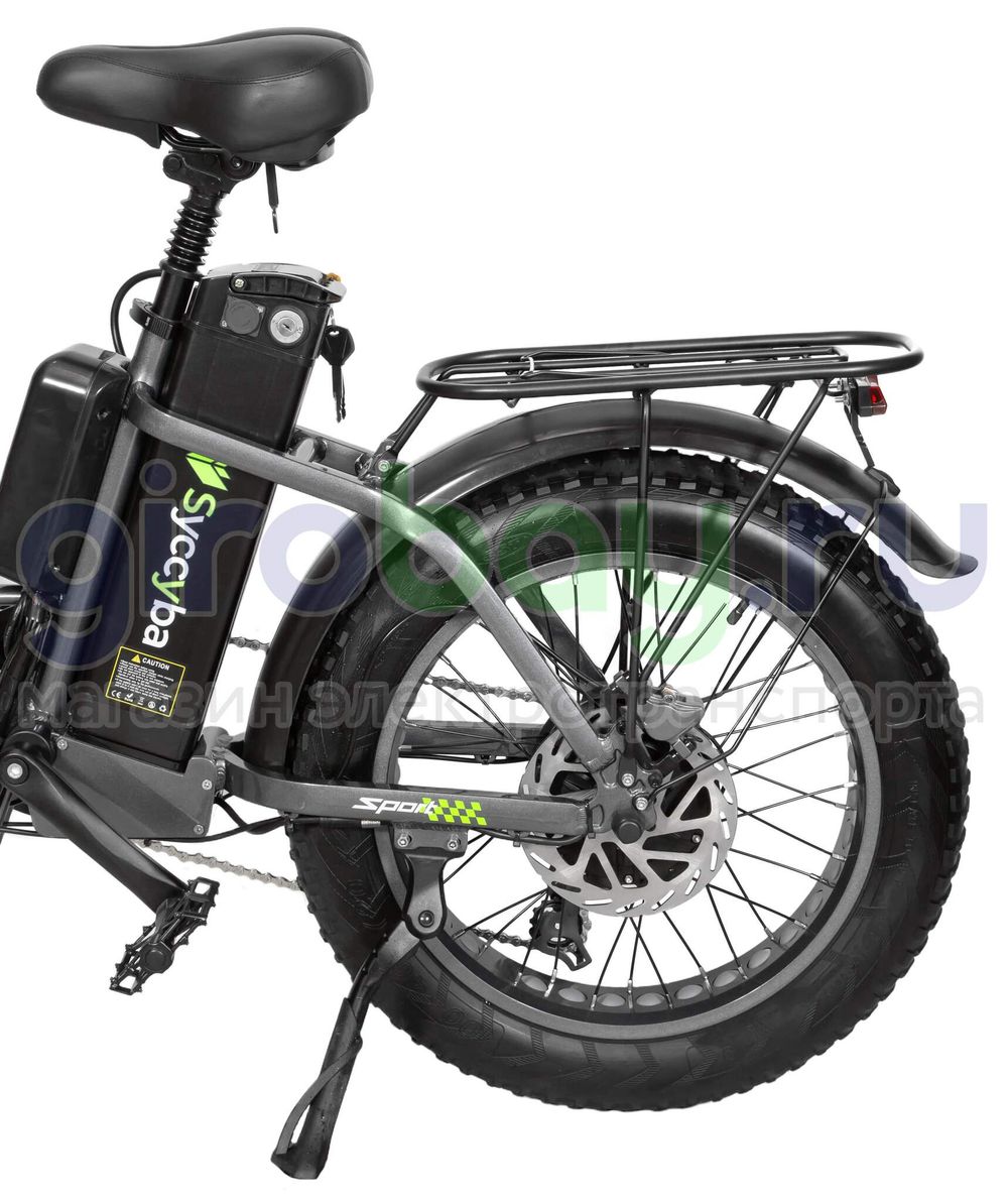 Электровелосипед Syccyba F11 Pro Dual 48V/20Ah (полный привод) - Серый обод фото №11