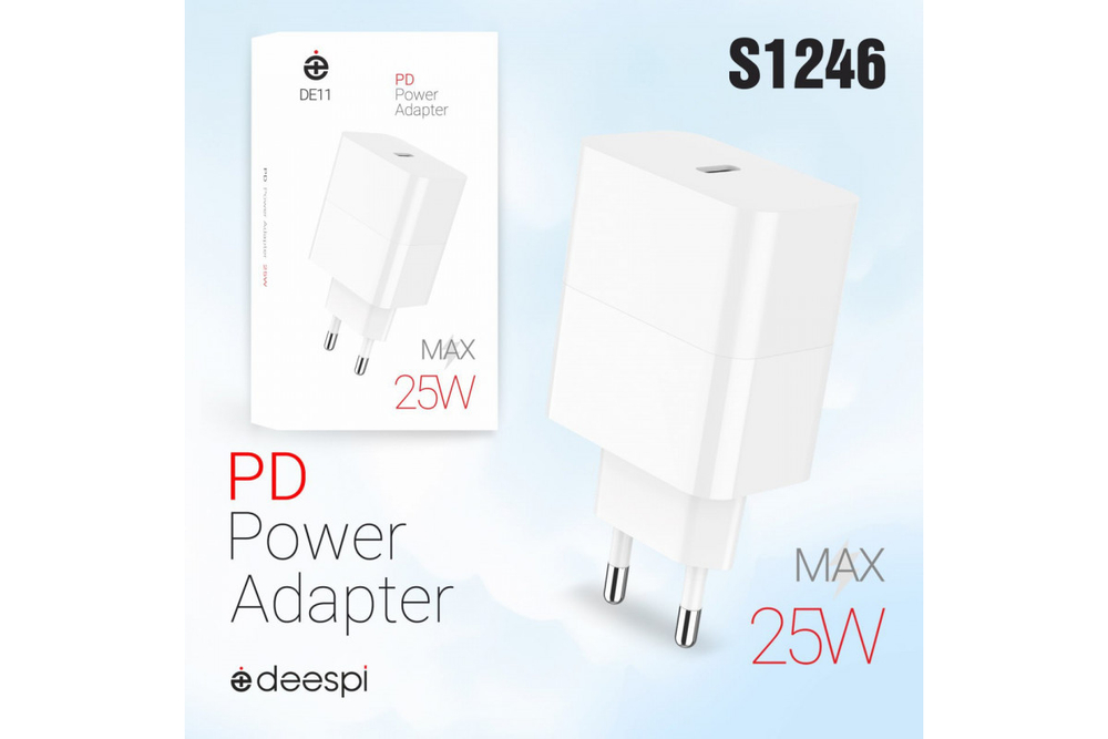 Сетевой адаптер питания DEESPI DE11 PD25W (белый)