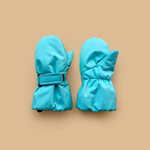 Зимние варежки на липучке (аква)