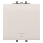 Кнопка одноклавишная модульная, "Avanti", "Ванильная дымка", 2 модуля