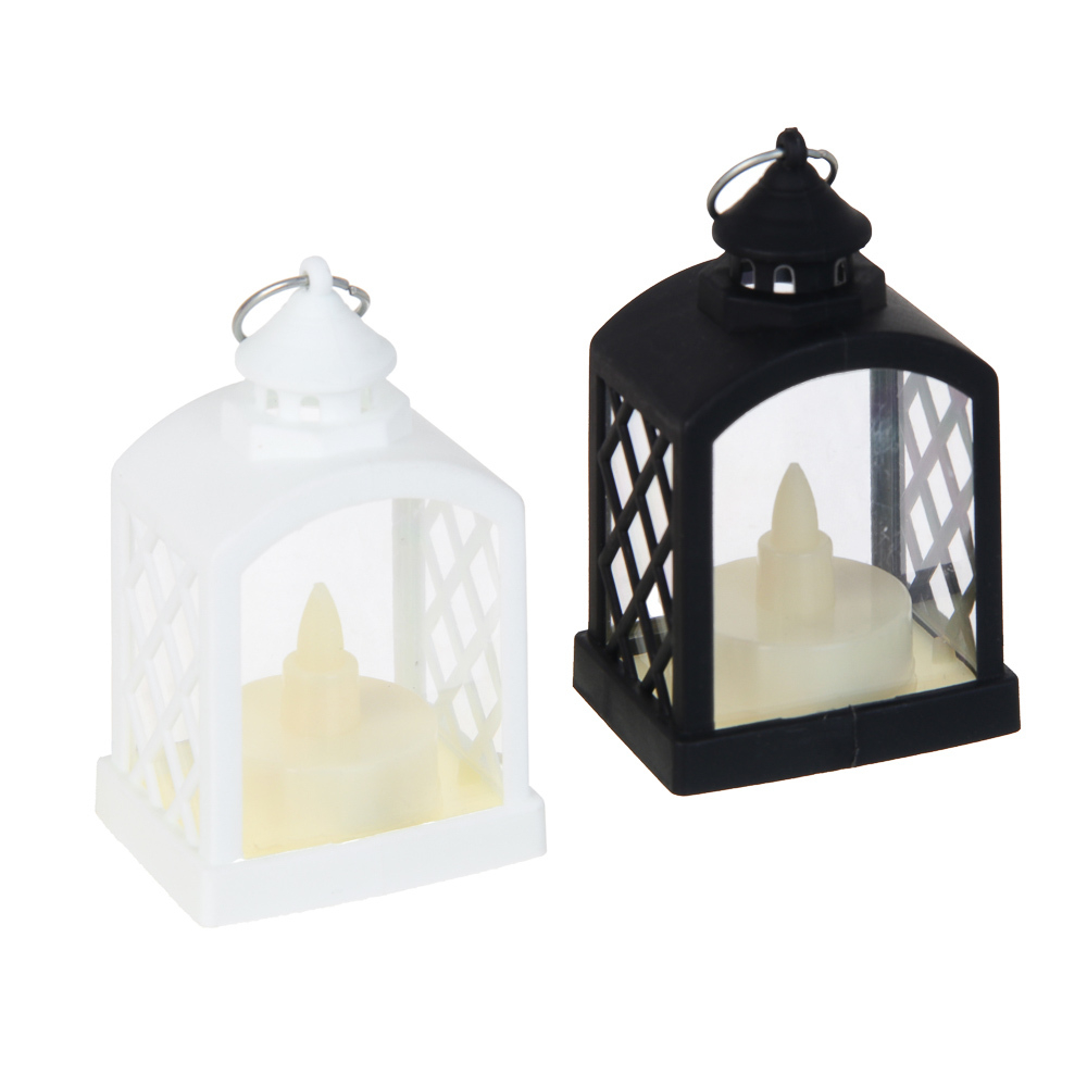 СНОУ БУМ Светильник декор. LED в виде фонаря, 5,5x4,5x9см, PP, 3хAG10, 1 режим, 2 дизайна
