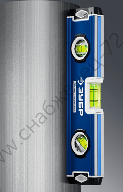 ЗУБР ПРОФЕССИОНАЛ-М, 230 мм, компактный усиленный магнитный уровень, Профессионал (34581-023)