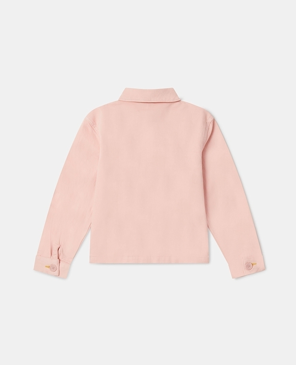 Куртка джинсовая STELLA McCARTNEY Персиковый/Вышивки: подсолнухи (Девочка)