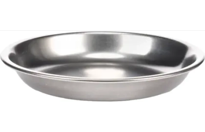 FLAMINGO Миска металлическая для кошек, 190 мл, d=12 см