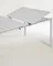 Раздвижной уличный стол Zaltana из алюминия светло-серого цвета, 180 (240) x 100