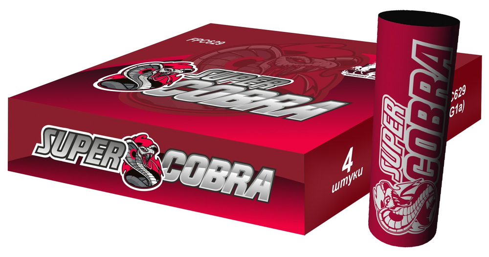 FPC629 Петарды "SUPER COBRA" (18 грамм) (1 упаковка / 4 штуки)
