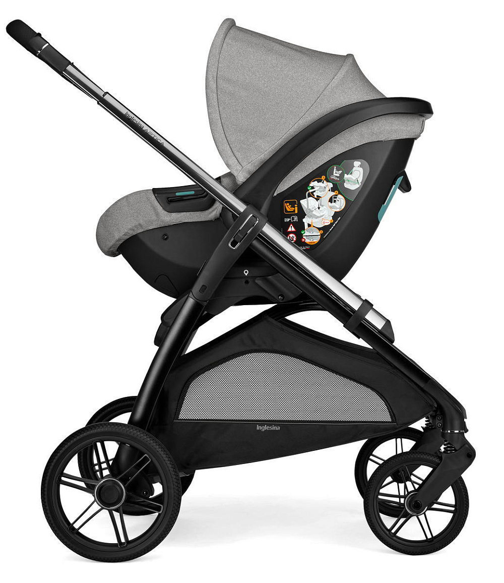 Коляска Inglesina Aptica Darwin i-Size System Quattro 4 в 1 2025 Platinum Grey