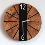 Часы настенные в эко стиле из натурального дерева - 30 см.