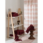 Полотенце для рук бордового цвета essential, 50х90 см