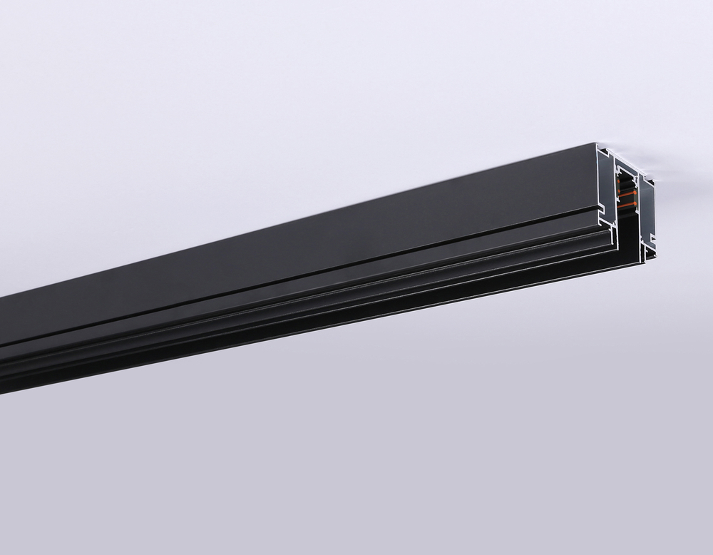 Шинопровод низковольтный встраиваемый в натяжной потолок Magnetic GL3252 BK черный 2000*62.72*53.15