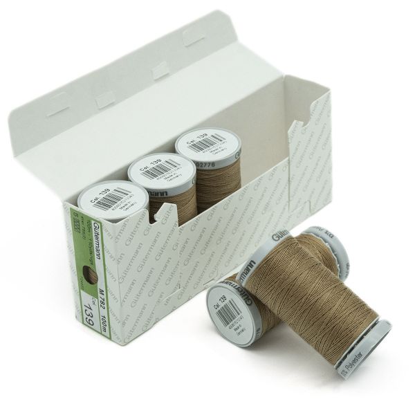 Нитки суперкрепкие Gutermann Extra Strong M782 №40 (100 метров), 5 кат. | 139 бежево-коричневый