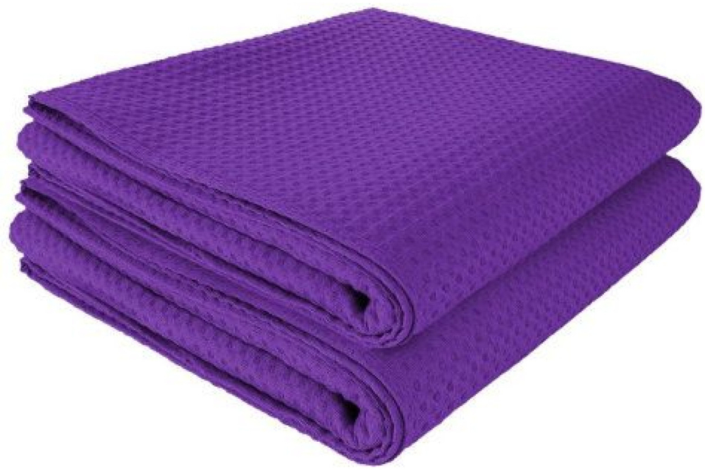 Комплект полотенец вафельных Home One 80х150 (2шт), баклажан