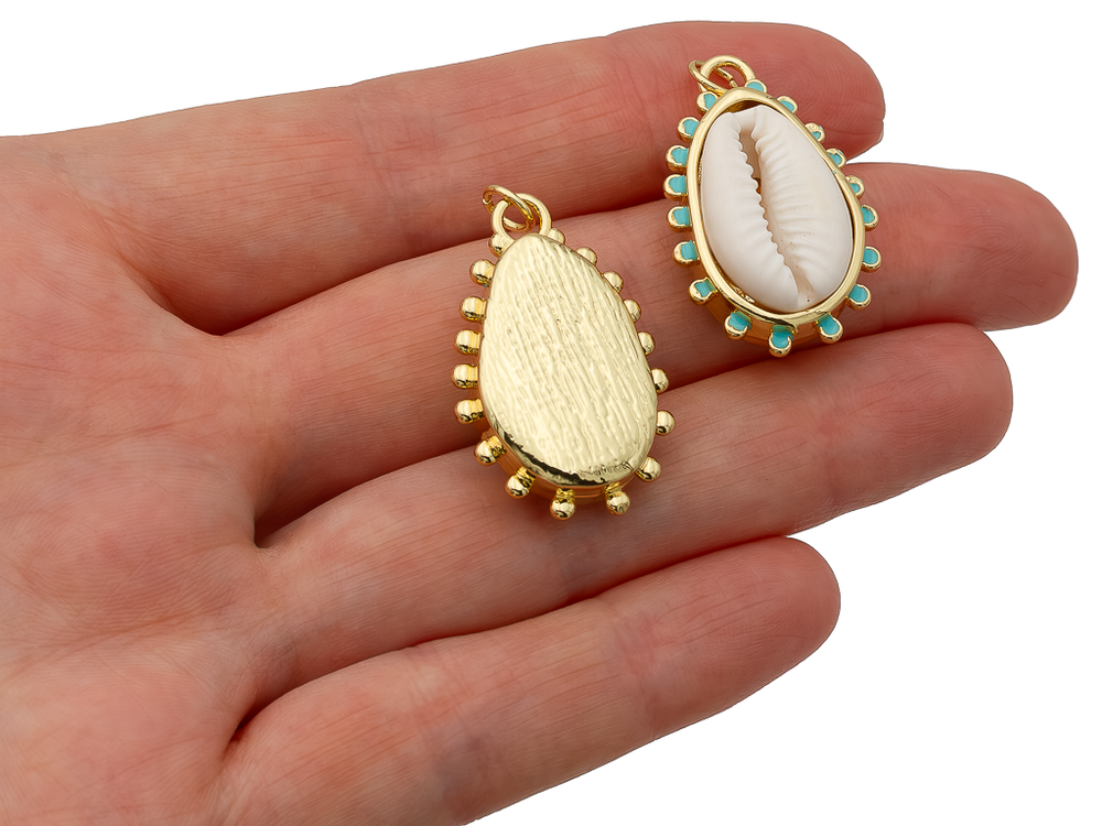 Подвеска "Ракушка каури", 28мм