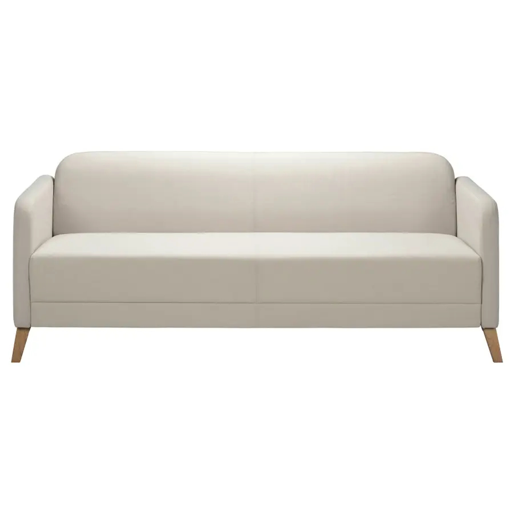 3-местный диван - IKEA LINANÄS/LINANAS, 76x80,5x197см, серый/светло-серый, ЛИНАНАС ИКЕА