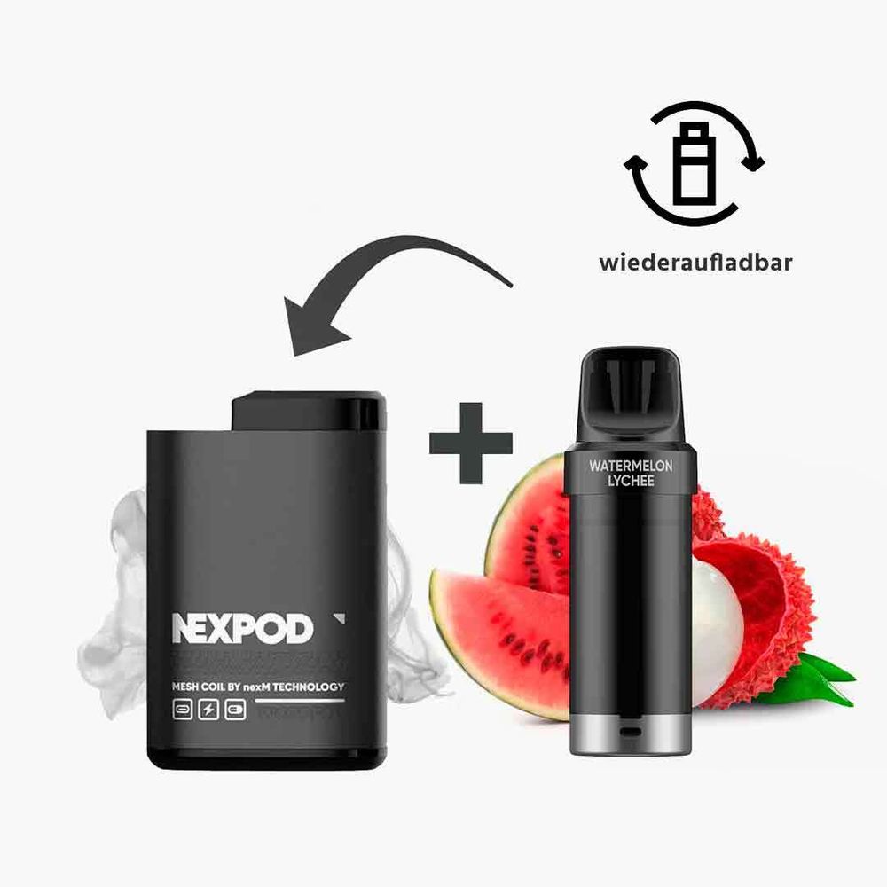 nexPOD Prefilled Pod Kit - Watermelon Lychee (5% nic)