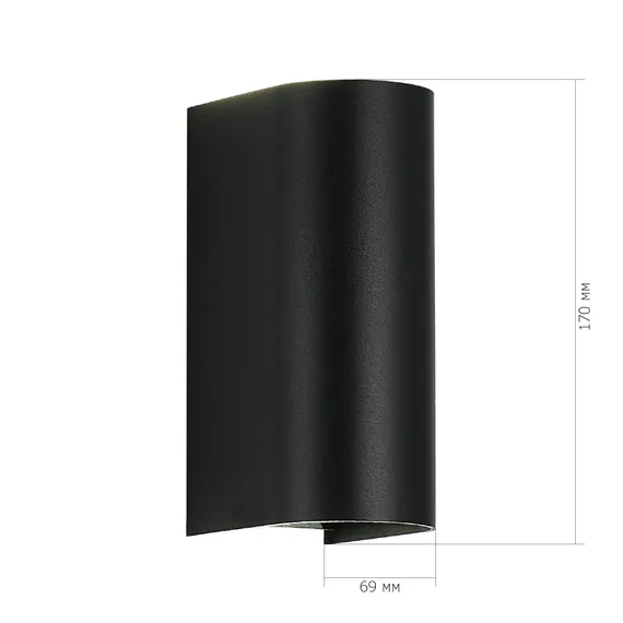 SL9516.401.01 Светильник уличный настенный ST-Luce черный/черный LED 1*10W 3000K/4000K/6500K BUST