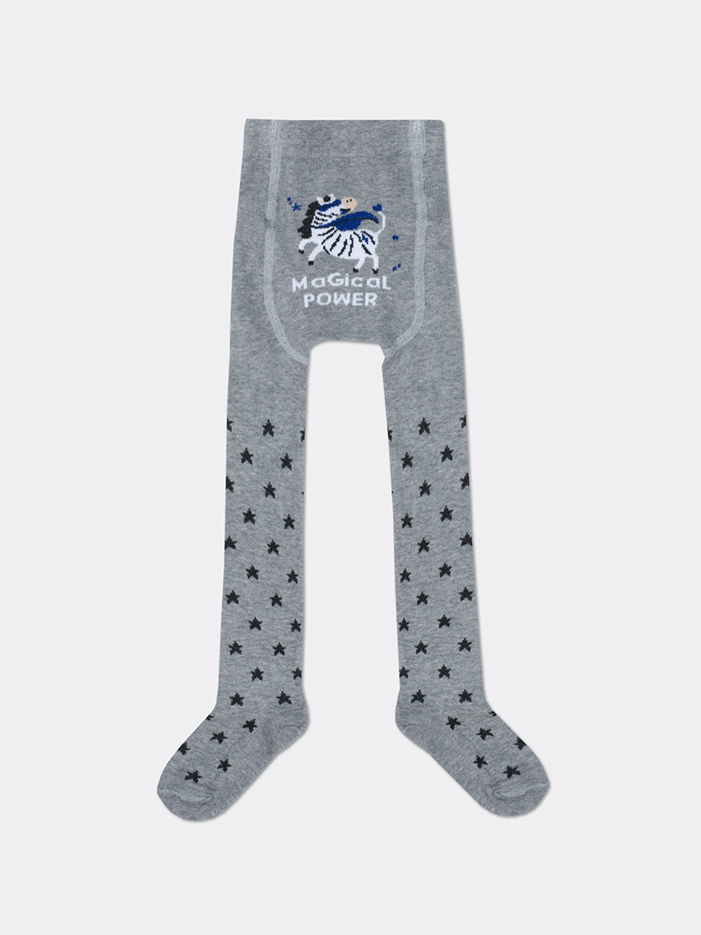 700K-1662 КОЛГОТКИ ДЕТСКИЕ серый меланж (80-86)