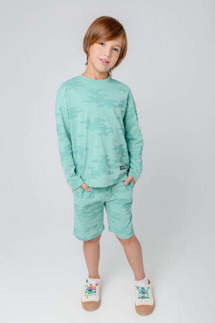 КР 400512/мятный зеленый,пиксельный камуфляж к364 шорты для мальчика