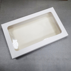 Коробка 25*15*4 см для клубники в шоколаде  (белая)