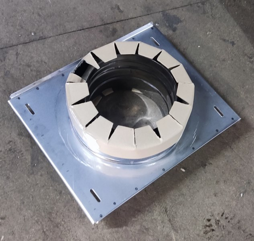 Опора проходная 115/200 мм нерж. (AISI 409-1 мм./430-0,5 мм.), ECOFLUE