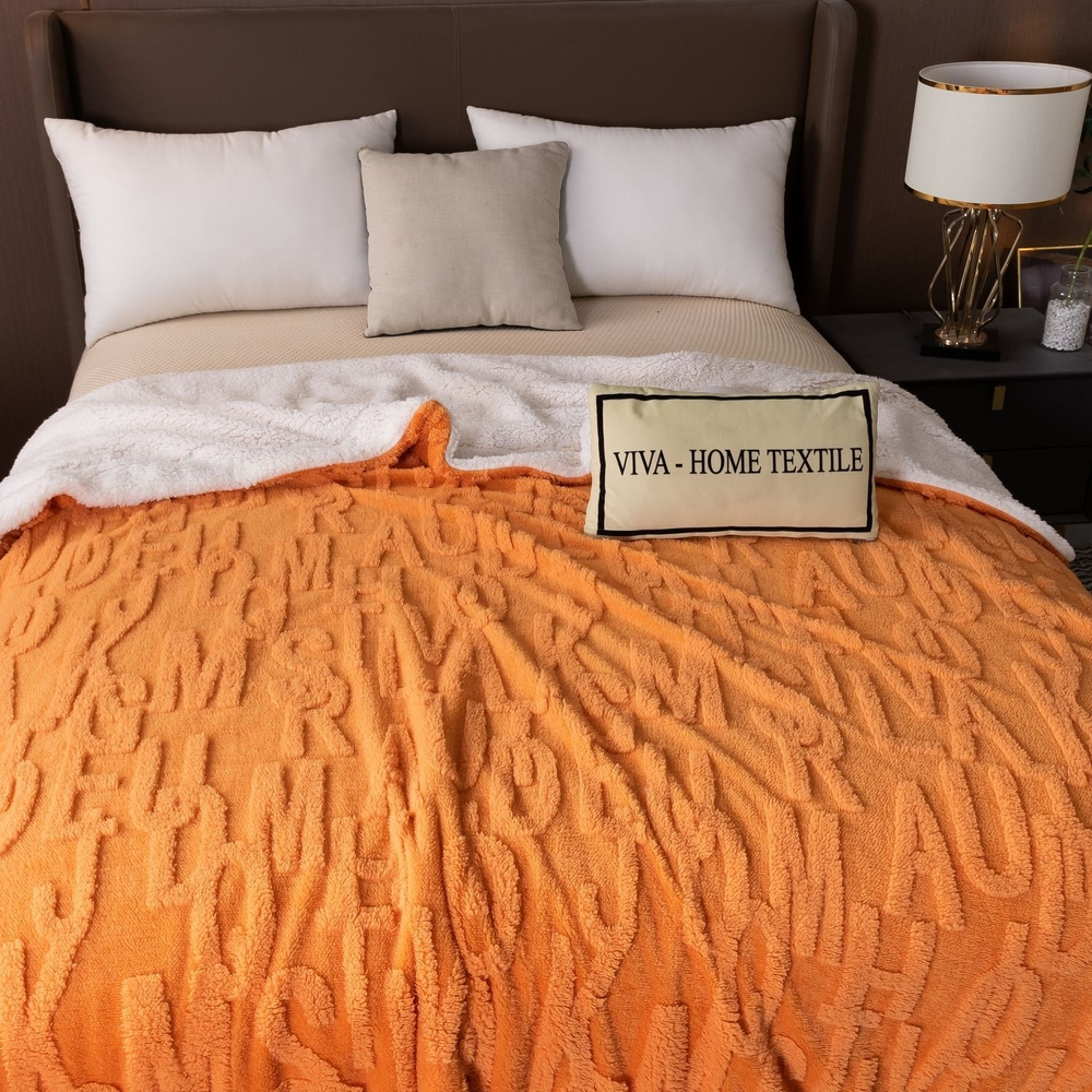Невероятно мягкий и нежный плед VIVA - HOME TEXTILE из бамбуковой микрофибры "Тиснение 3D"
