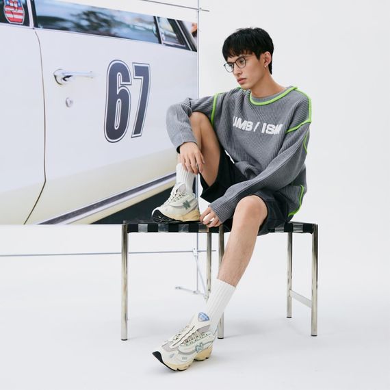 New Balance NB 1000 Беговые кроссовки Низкие Белый и синий цвет Мужские