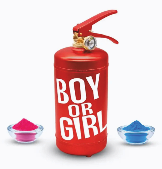 Баллон красный "Огнетушитель" для Гендер Пати. Мальчик или девочка (Boy or Girl)