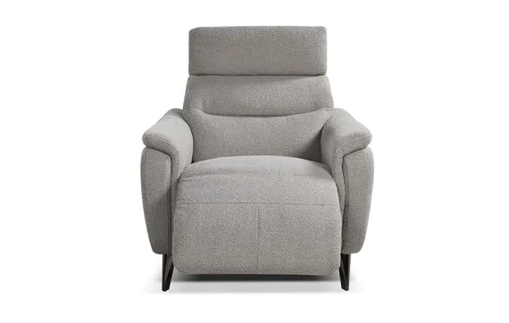 Кресло-реклайнер Level, серое букле