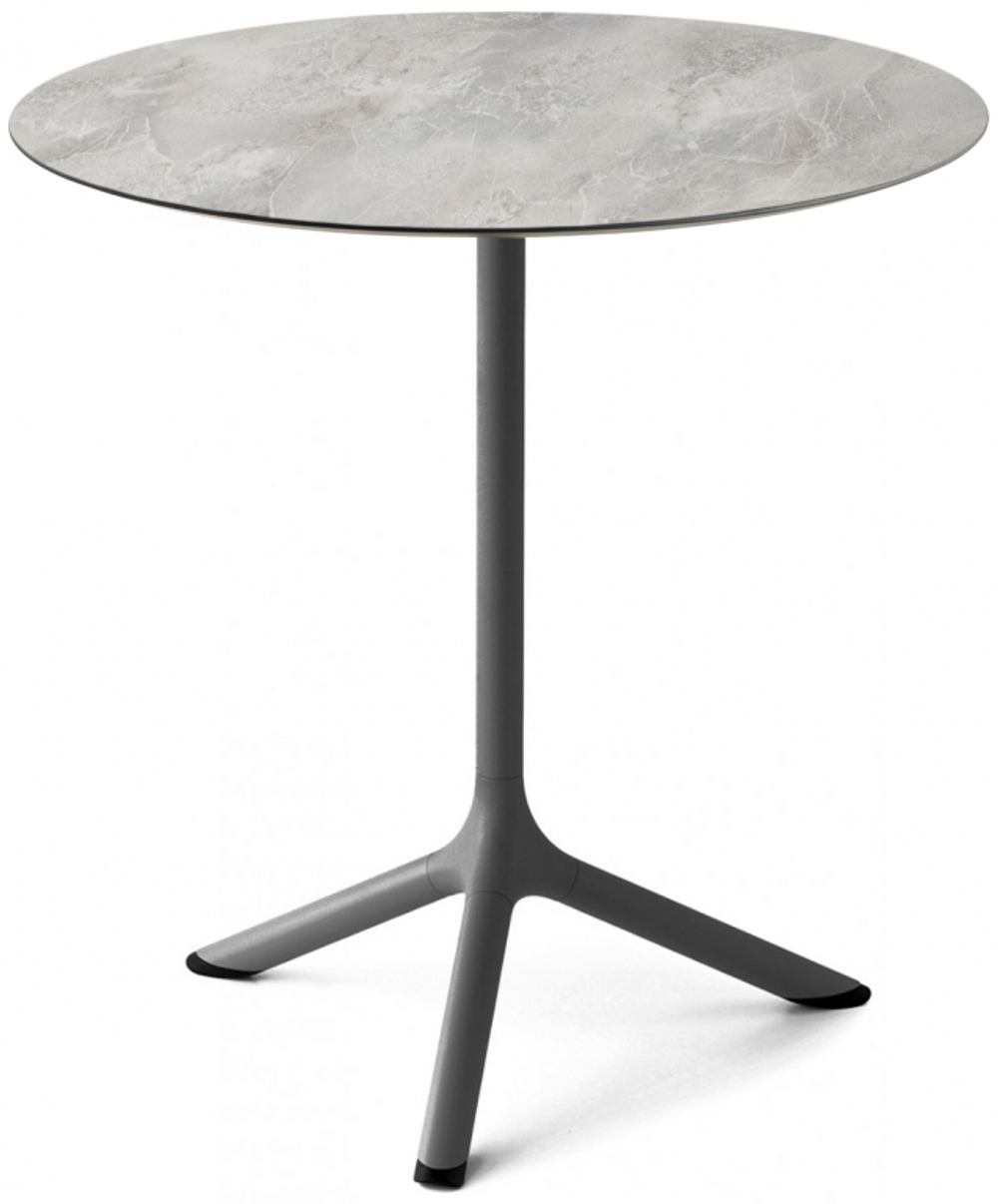 Стол ламинированный обеденный складной Scab Design Tripe Folding, антрацит, каменный