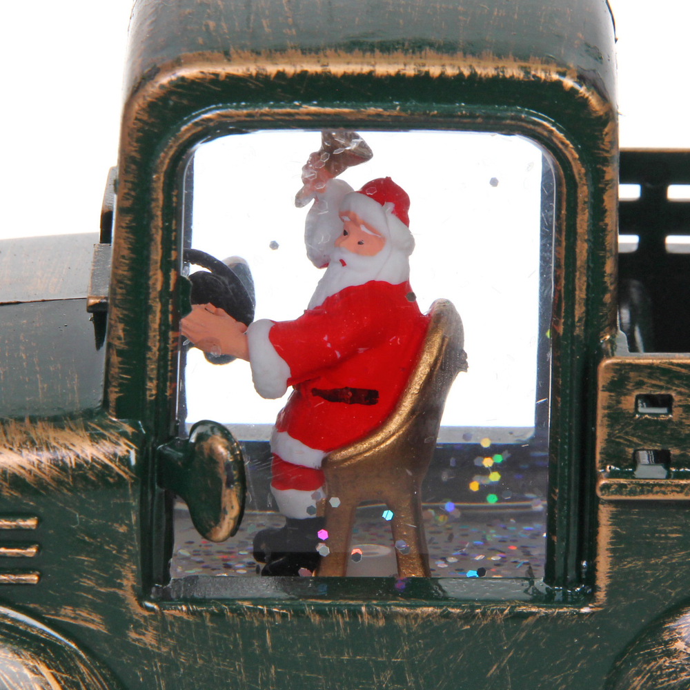 Сувенир с подсветкой «Сказочная машина» 15,5*7*9,5 см, Зелёный